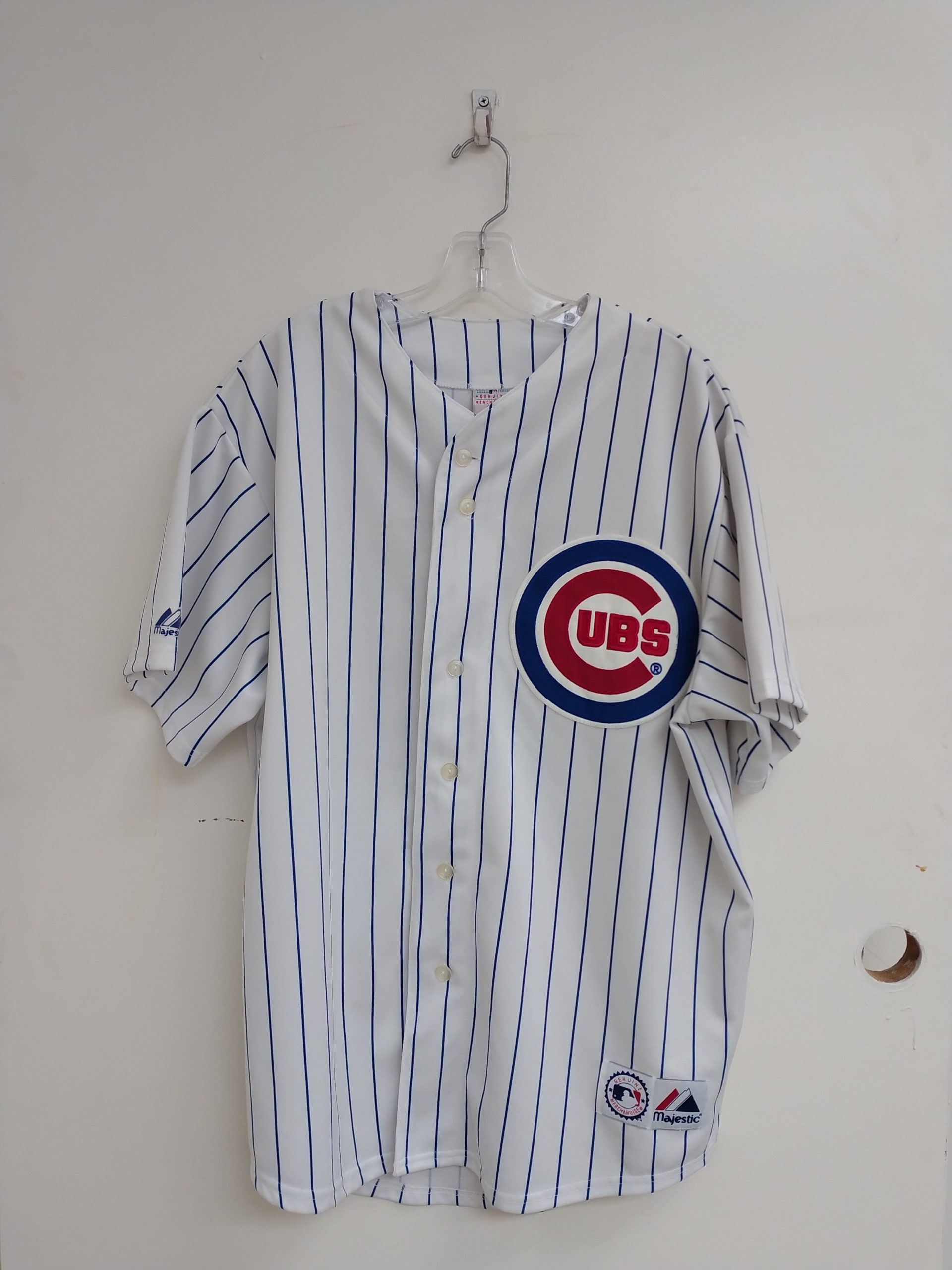Chicago Cubs Mens Majestic Blue Jersey style 6400 