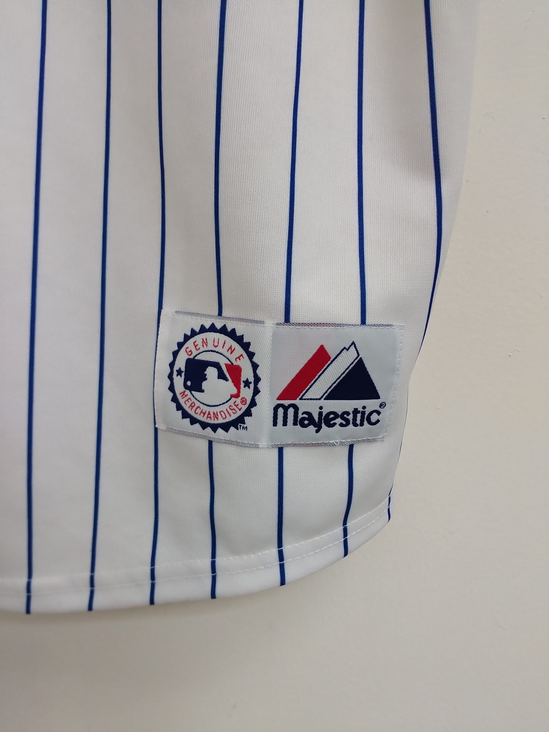 Vintage Majestic Chicago Cubs Greg Maddux White Pinstripe Baseball Jersey  Men XL